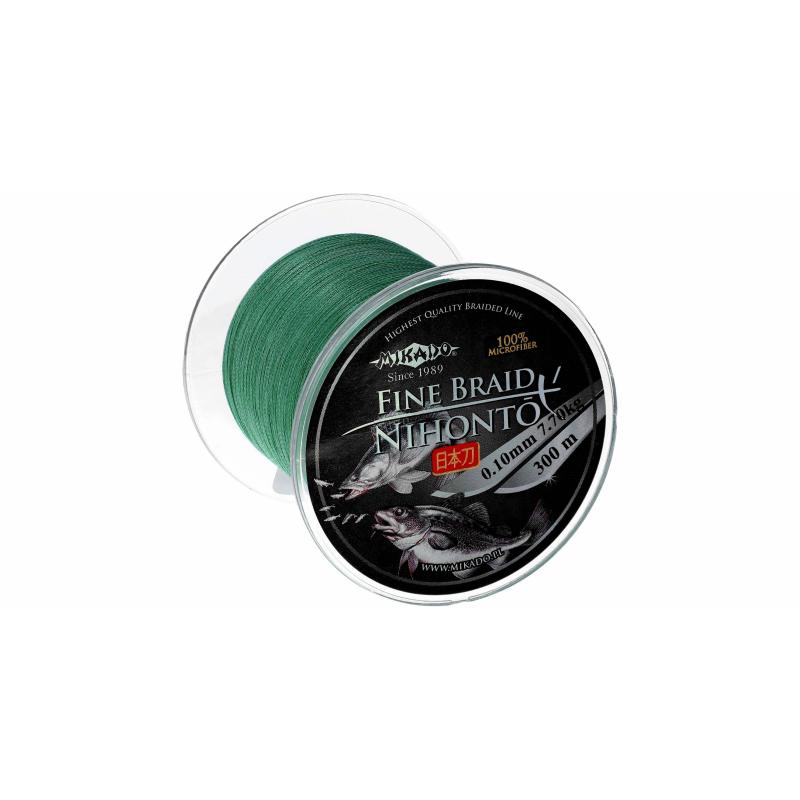 Mikado Nihonto Fine Braid - 0.12mm/8.8Kg/300M - Gr&uuml;n