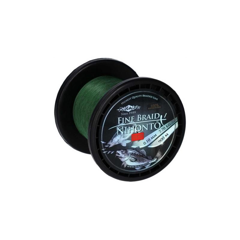 Mikado Nihonto Fine Braid - 0.14mm/9.7Kg/900M - Gr&uuml;n
