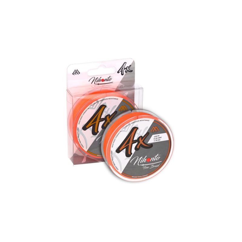 Mikado  Nihonto Fine Braid - 0.45mm/37.4Kg/150M Fluo Orange