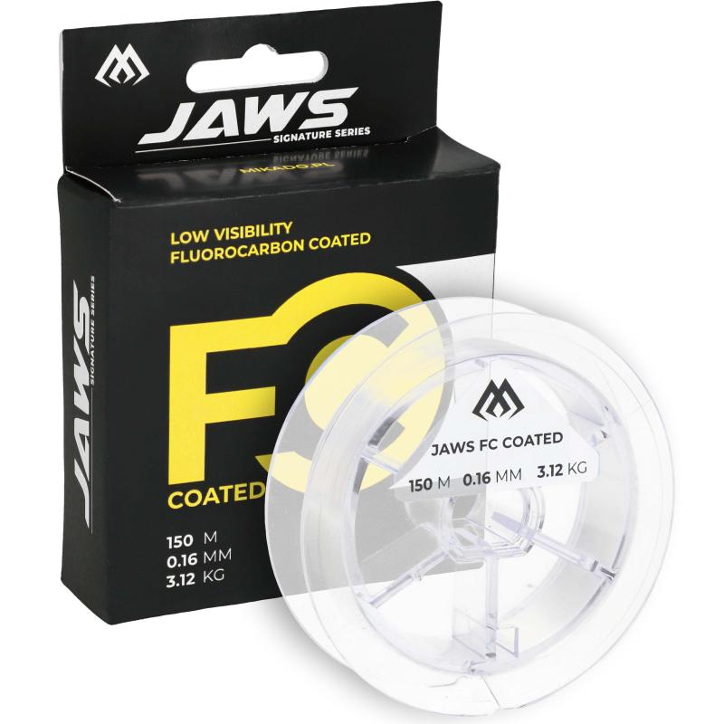 Mikado Schnur - Jaws Fc Coated 0.18mm/4.05Kg/150M Transparent