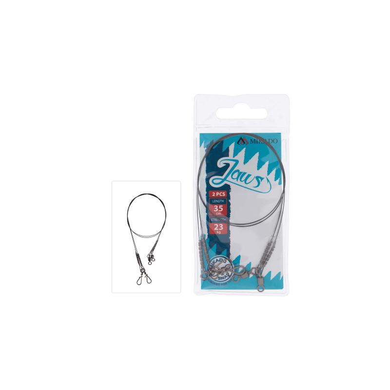 Produktbild Mikado Titan-Leader - Jaws Light 25cm/10Kg - 2 Stck. A