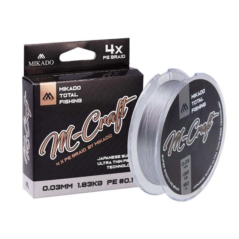 Mikado M-Craft Braid 0.04Mm/2.43Kg/150M Steel Gray 1 Spule