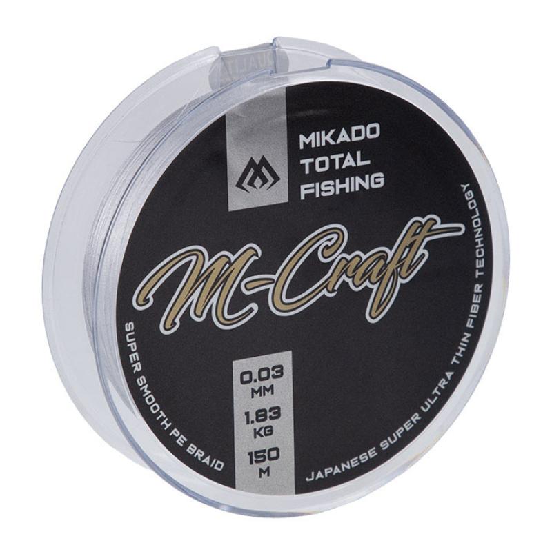 Mikado M-Craft Braid 0.08Mm/4.51Kg/150M Steel Gray 1 Spule