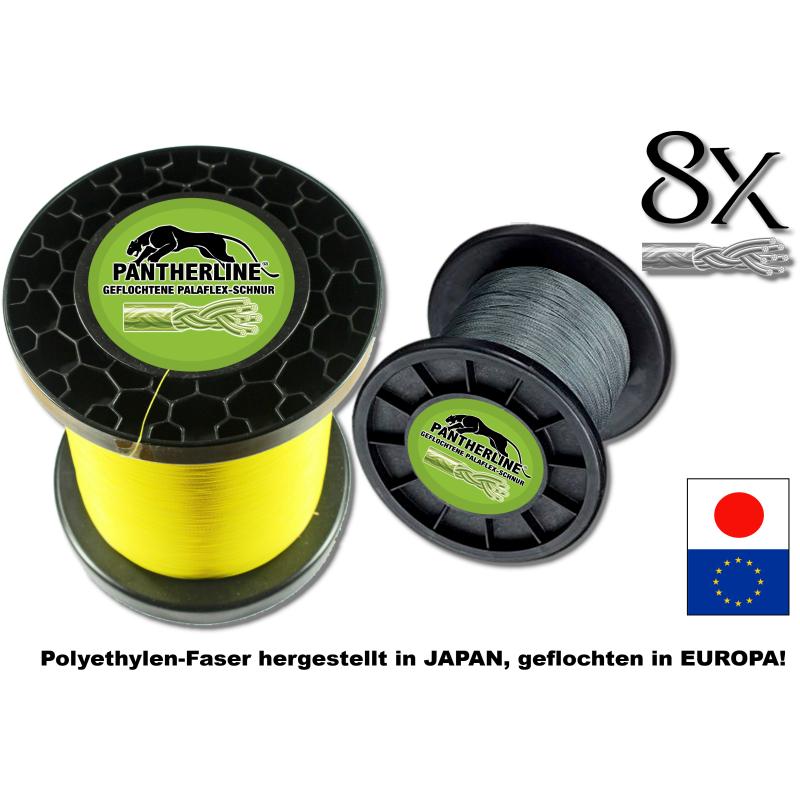 Paladin Pantherline Palabraid grau 8-fach geflochten 0,20mm 2000m Tragkraft 16,9 kg