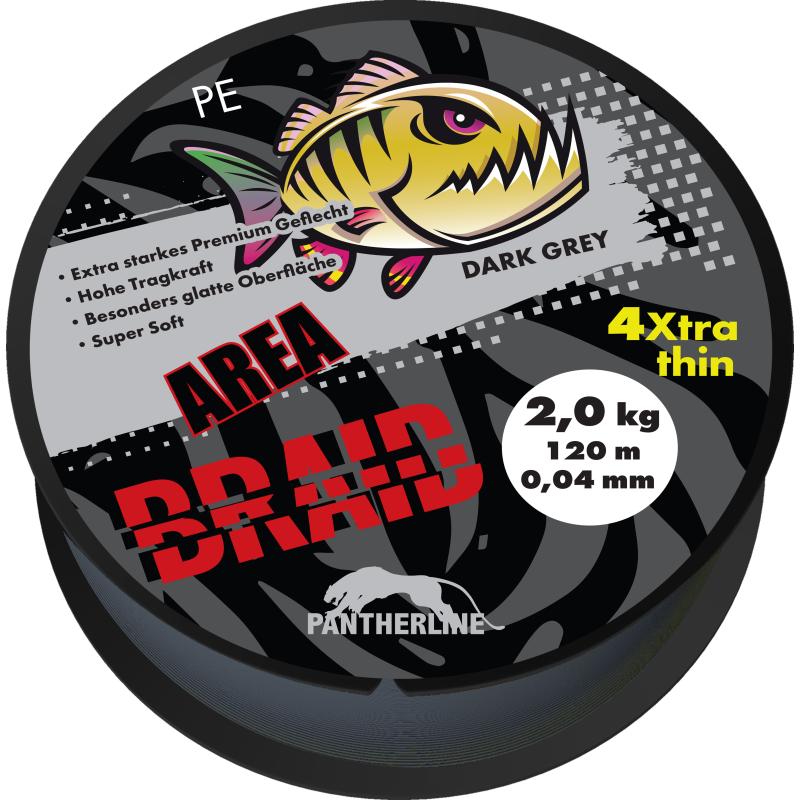 Paladin Pantherline Braid Area 0,06mm 4,1kg 120m grau