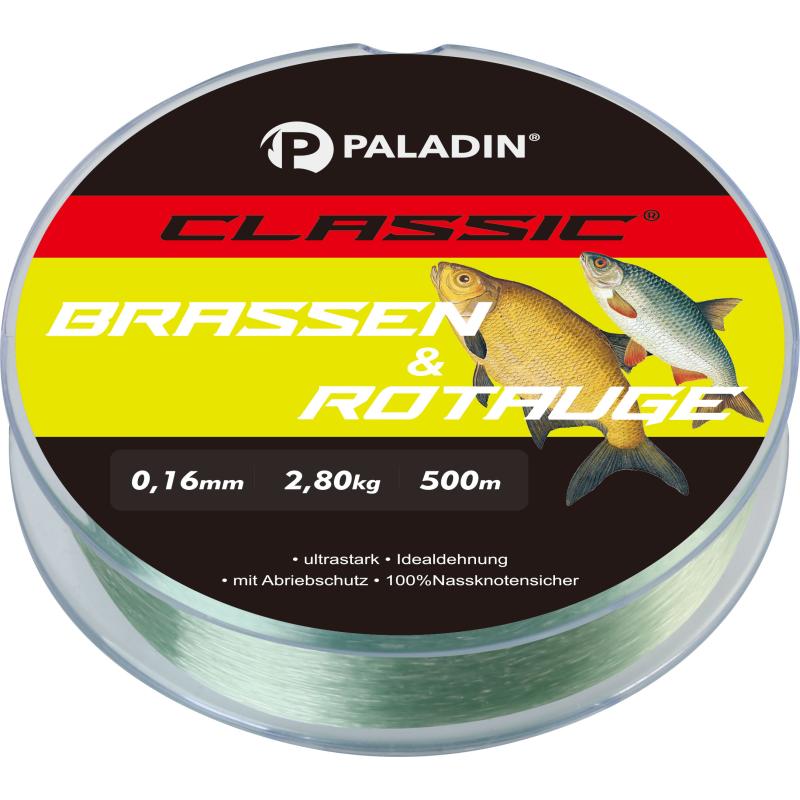 Produktbild Paladin Classic Zielfischschnur Rotauge/Brassen 0,16mm 2,8kg 500m hellgr&uuml;n