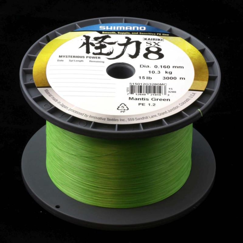 Produktbild Shimano KAIRIKI 8 3000m Mantis Green 0.215mm/20.8kg