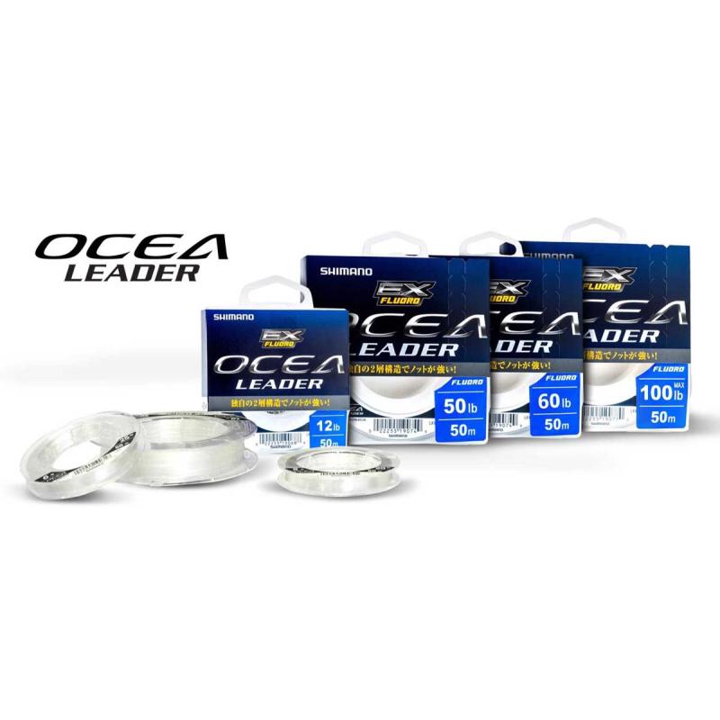 Shimano Line Ocea EX Fluoro Leader 50m 0.169mm 4lb Clear