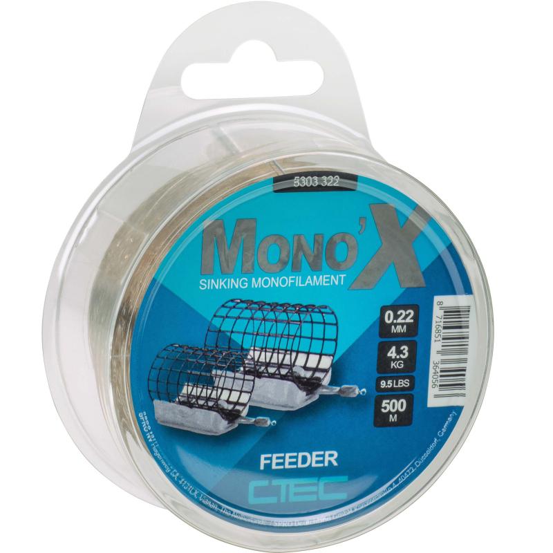 Ctec Mono X Feeder Braun 0.22Mm/4.3Kg 500M