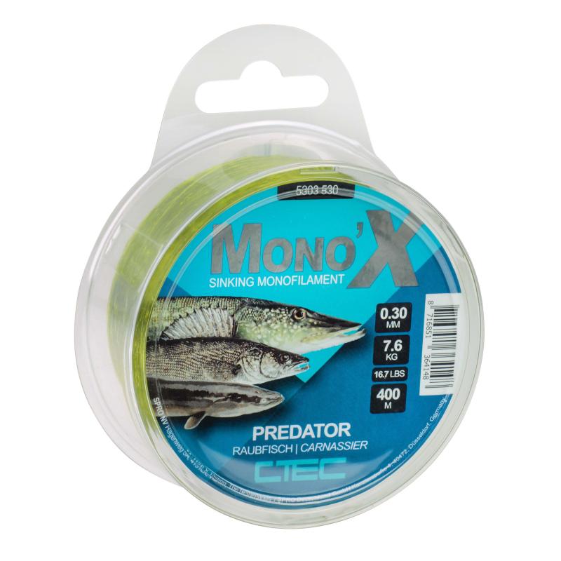 Ctec Mono X Predator Gr&uuml;n 0.28Mm/6.5Kg 400M