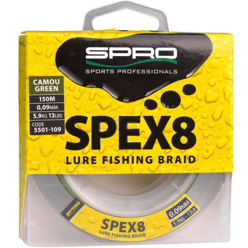 Spro Spex8 Braid Camo Green 0.21mm 150M