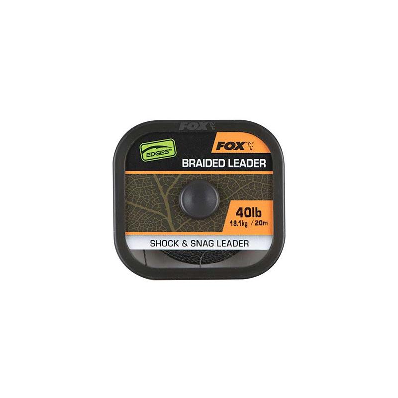 Fox Naturals Braided Leader x20M 40lb/18.1kg