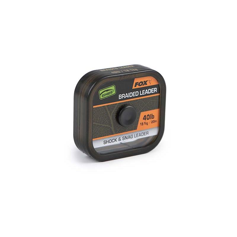 Fox Naturals Braided Leader x20M 40lb/18.1kg