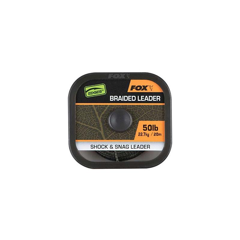 Fox Naturals Braided Leader x20M 50lb/22.7kg