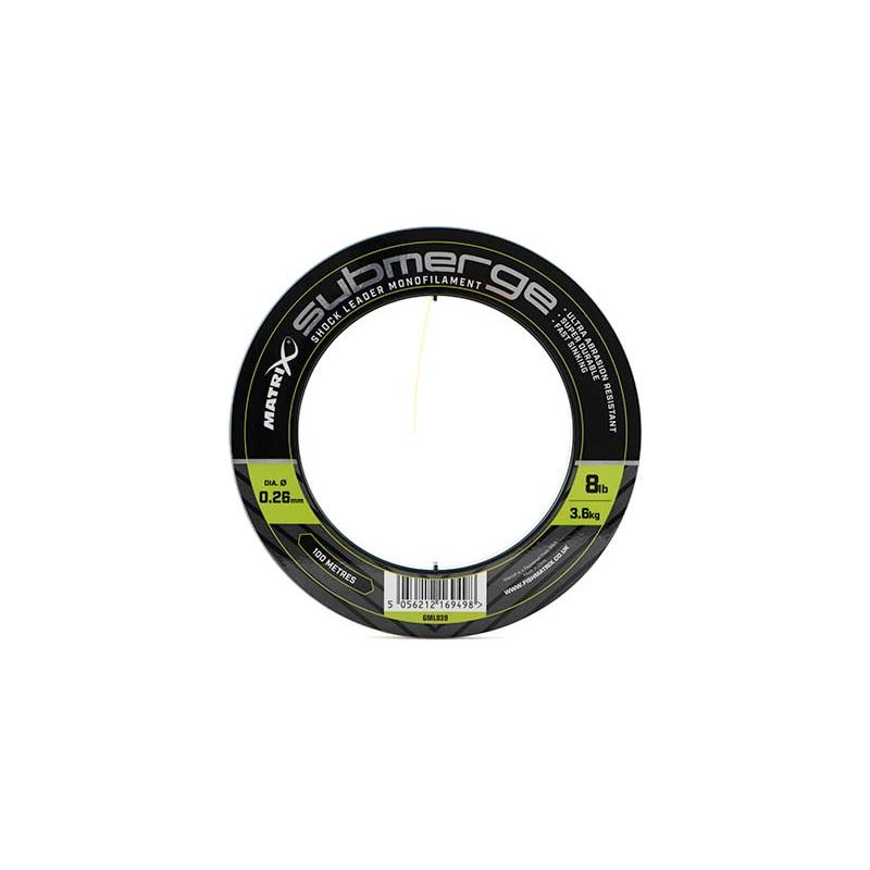 Matrix Submerge Shock Leader Monofilament - 8lb - 3.6kg 0.26mm (100m)