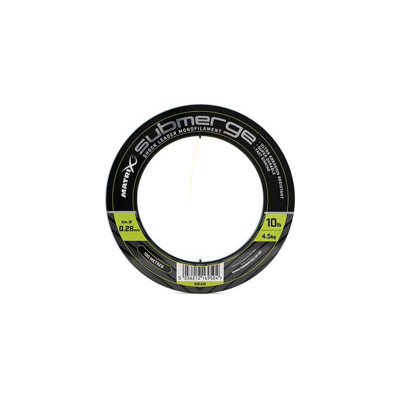 Matrix Submerge Shock Leader Monofilament - 10lb - 4.5kg 0.28mm (100m)