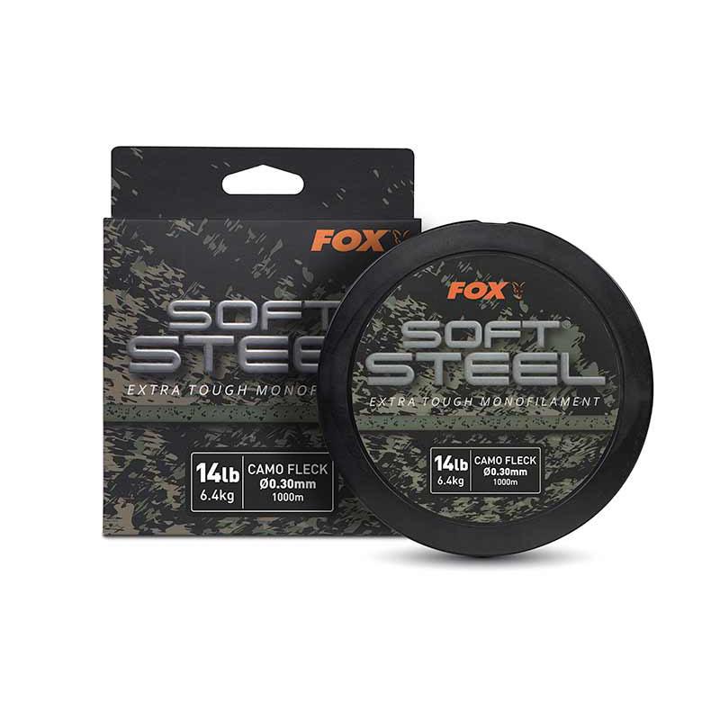 Fox Soft Steel Fleck Camo Mono 24lb (10.9kg) 0.40mm x 1000m