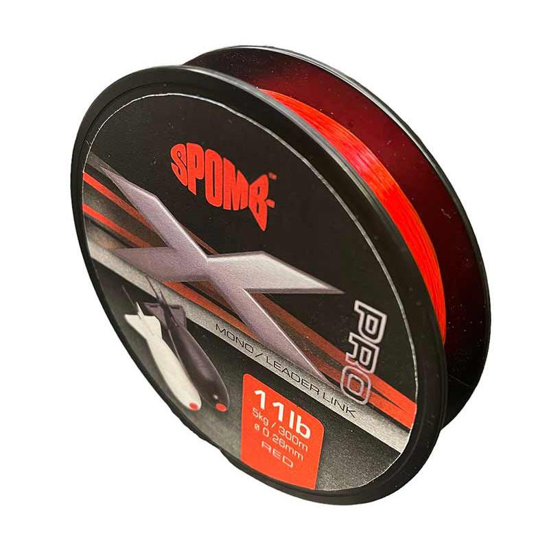 Spomb X Pro Mono 0.26mm/11lb x 300m RED