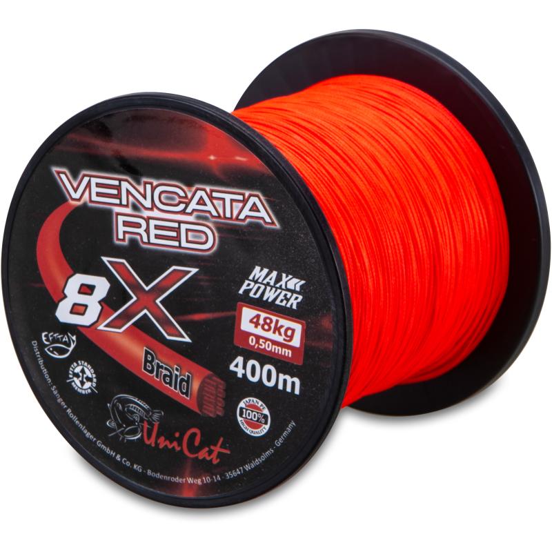 Uni Cat 8 X Vencata Red 400m 0,37mm/34kg