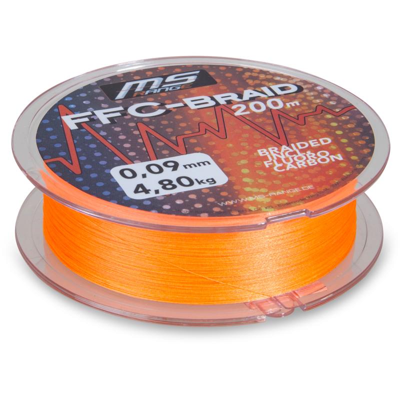 MS Range FFC-Braid 0,09 mm 200m orange