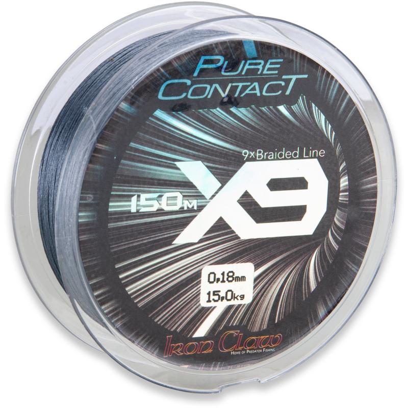 Produktbild Iron Claw Pure Contact X9 Grey 150m 0,13mm