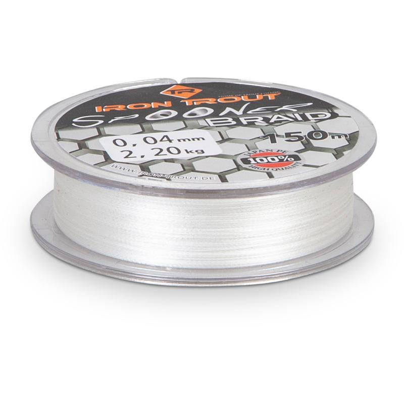 Iron Trout Spooner Braid 0,04mm White 150m