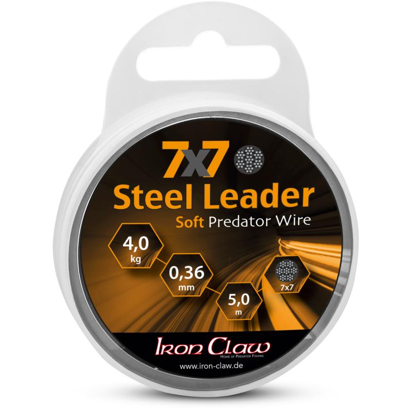 Produktbild Iron Claw 7x7 Steel Leader 15kg 5m