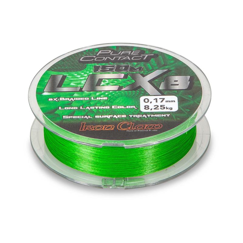 Iron Claw Pure Contact LCX8 Green 150m 0,12mm