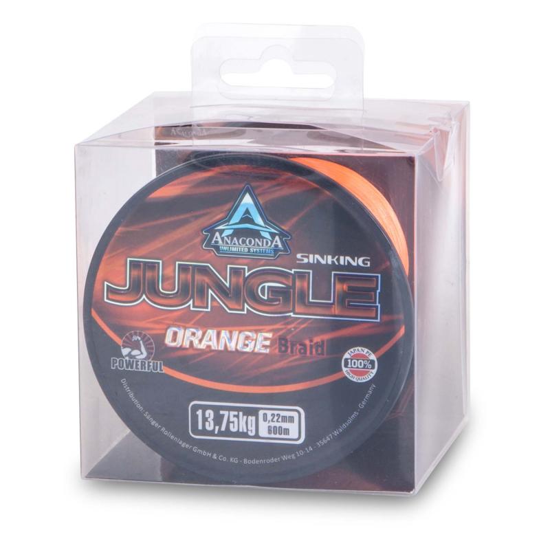 Produktbild Anaconda Jungle Orange Sinking Braid 600M 0,30mm