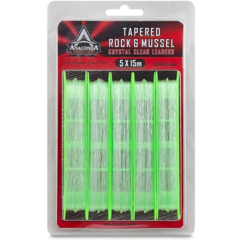 Produktbild Anac Tapered Rock&Mussel Invis.Leaders 0,35-0,65mm