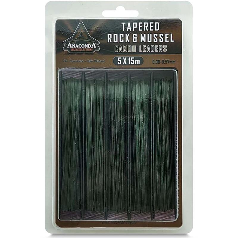 Produktbild Anac Tapered Rock&Mussel Camou Leaders 0,33-0,57mm