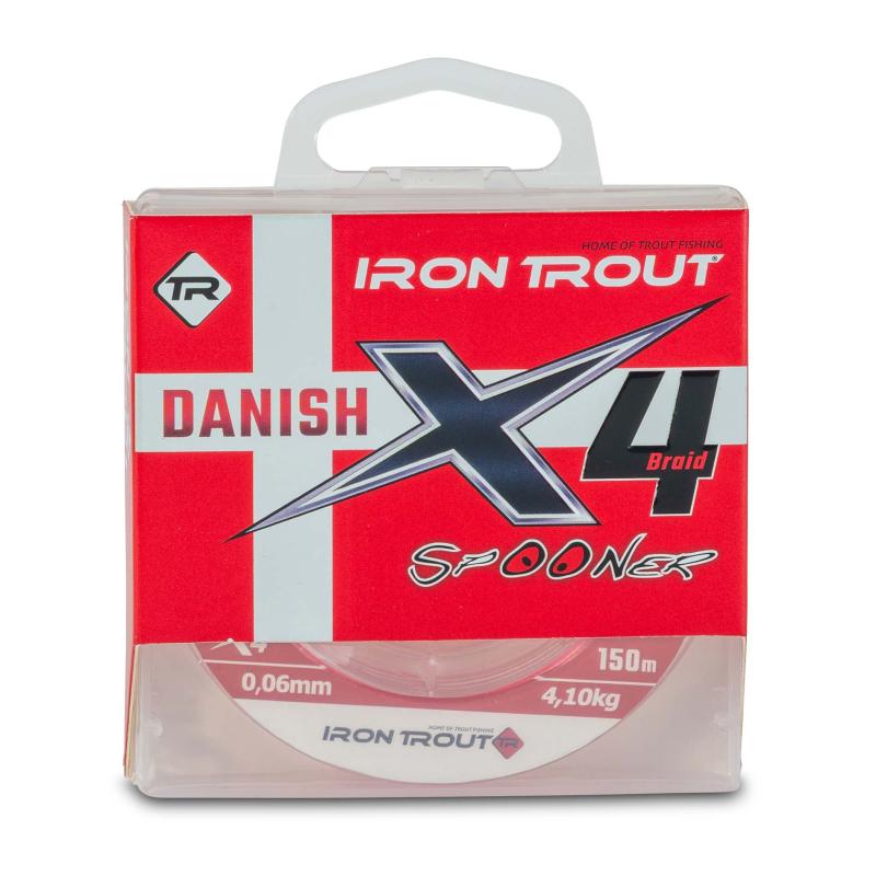 IRON TROUT Danish X4 Spooner Braid 150m 0,05mm/2,9kg