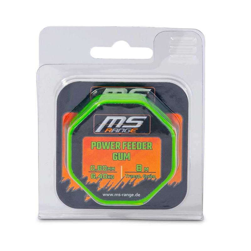 MS-RANGE Power Feeder Gum Transp. Green 0,80mm/6,40KG 8m