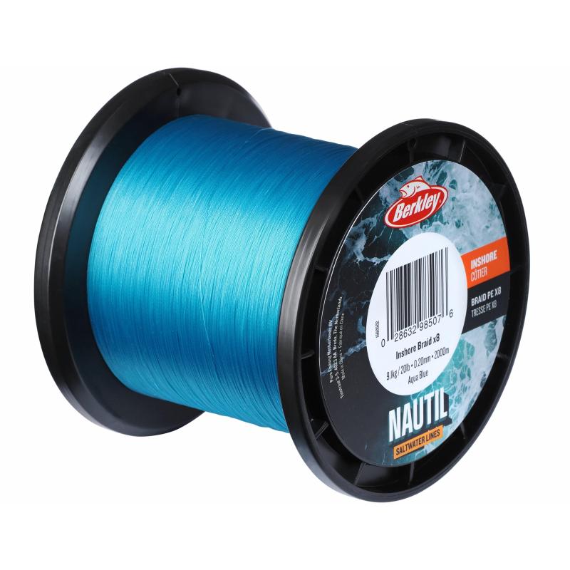 Berkley Nautil Braidx8 2000m 0.14mm Aquablue
