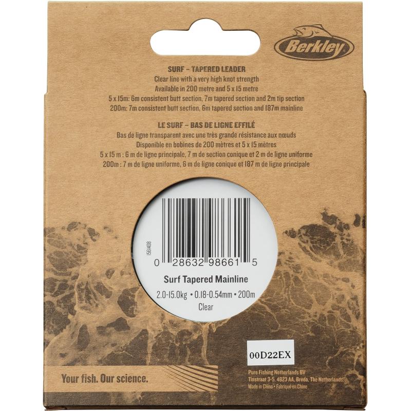 Berkley Nautil Mono Tapared 200m 0.28-0.57mm Clr