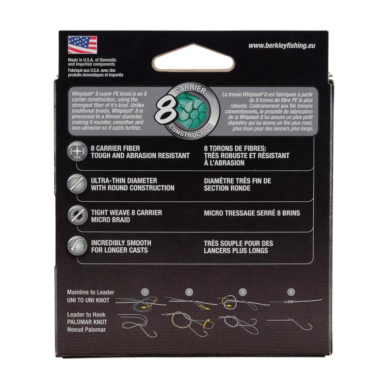 Berkley Whiplash8 300m 0.14mm green