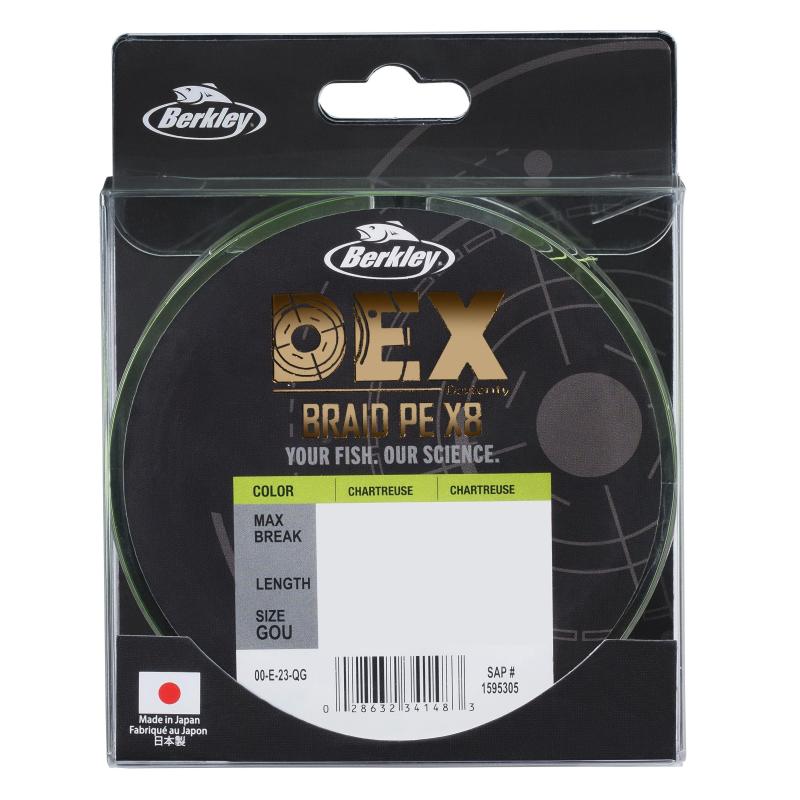 Berkley Berkley Dex X8 Pe .04Mm 150M 4.1Kg Char