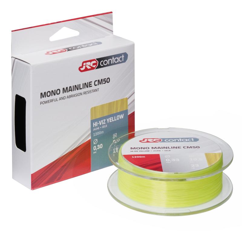 JRC Contact 1200m 1300Yd 0,30mm 8Kg 18Lb Hi-Viz Yellow