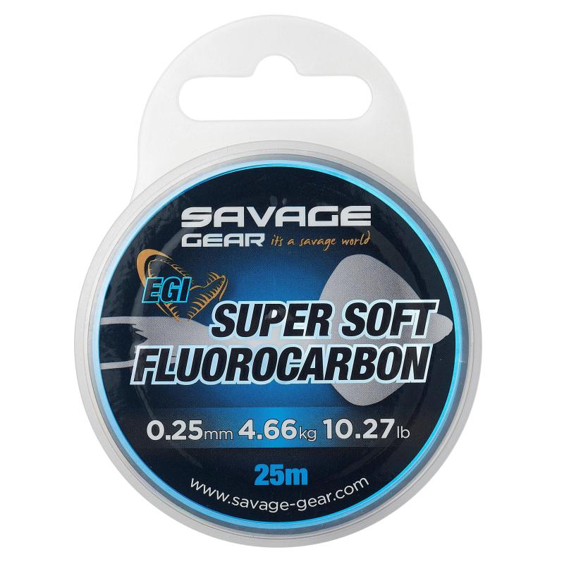 Savage Gear Super Soft Fluorocarbon Egi 25M 0.25Mm 4.66Kg 10.27Lb Pink