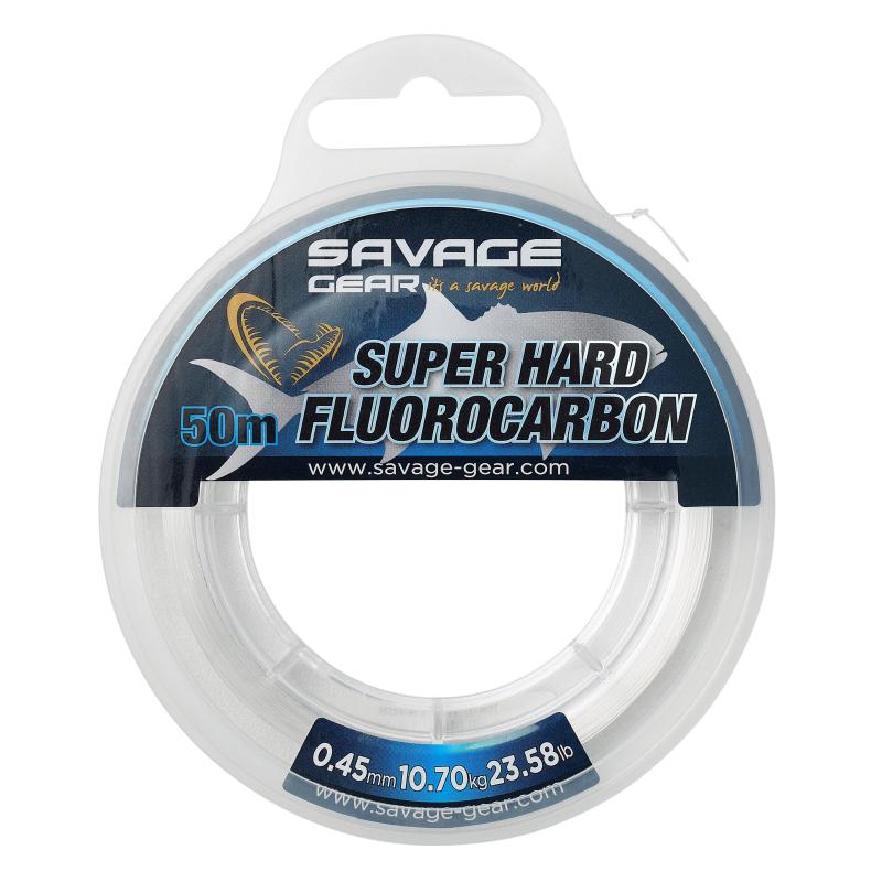 Savage Gear Super Hard Fluorocarbon 50M 0.60Mm 18.90Kg 41.66Lb Clear