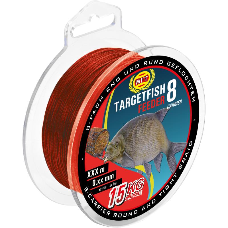 Produktbild WFT TF8 Feeder Blood red 200m 8Kg 0,12