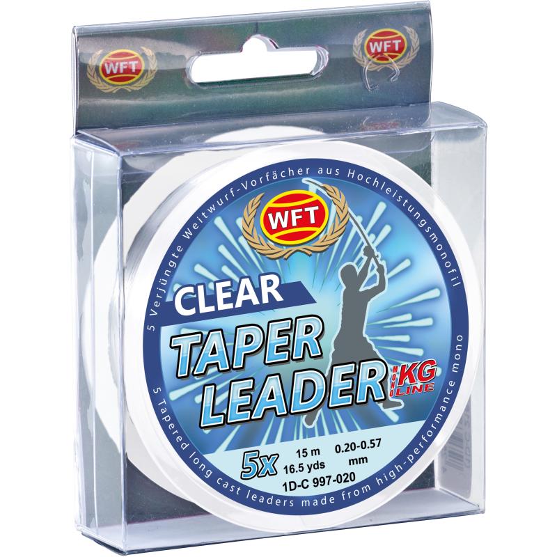 Produktbild WFT Taper Leader 0,30-0,57 clear 5x15m