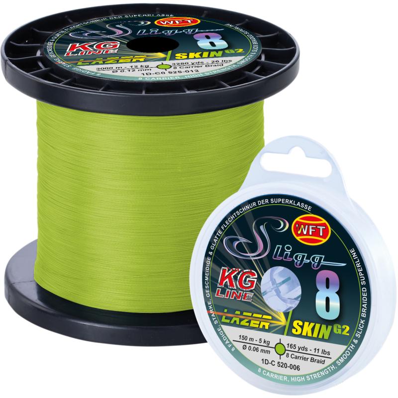 WFT Sligg 8 chartreuse 150m 12KG 0,12mm