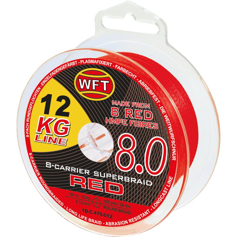 WFT KG 8.0 red 150m 15KG 0,12mm