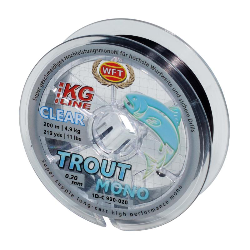 WFT Trout Mono black 200m 0,20 parallel winding