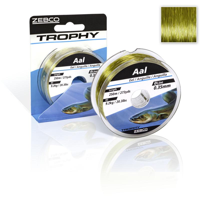 Zebco &Oslash; 0,35mm Trophy Aal L: 250m 273yds 9,2kg / 20,3lbs camou-hell