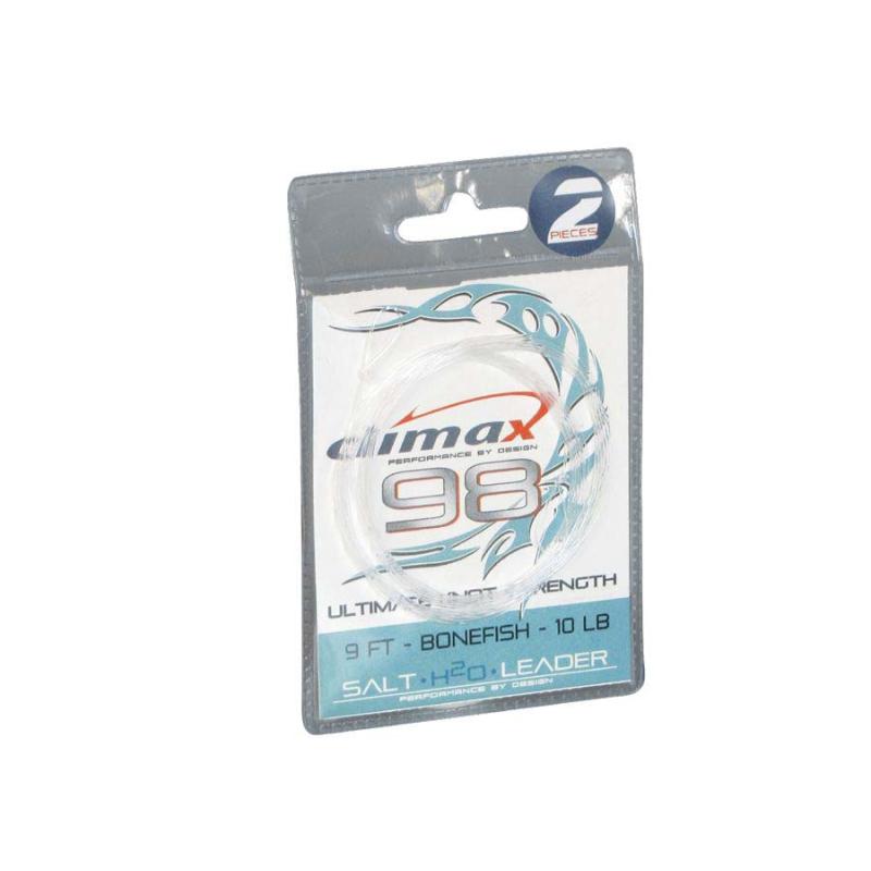 Climax 98 Bonefish Leader 9ft  8lb  2pc