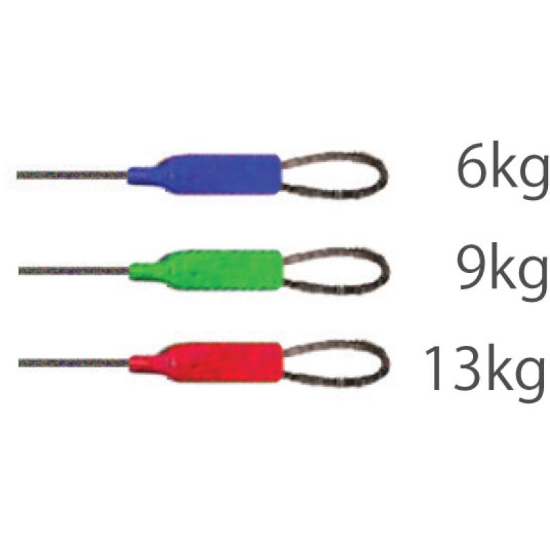 Cormoran 7x7 Stahhlvorfach braun mit Wirbel und Karabiner 45cm 13kg SB2