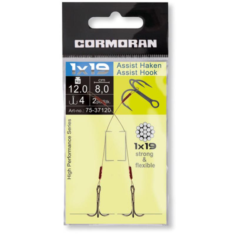 Cormoran 1x19 Assist Haken braun Gr.2 12cm 16kg SB2
