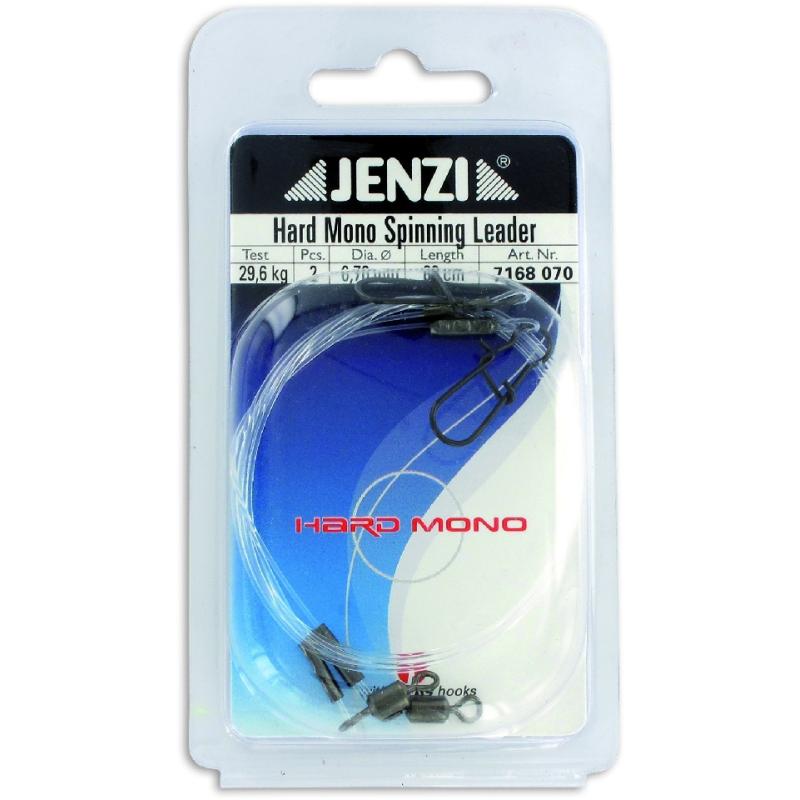 JENZI Hard Mono Spinnvorfach, Schnur 0,70mm, L&auml;nge 60cm.